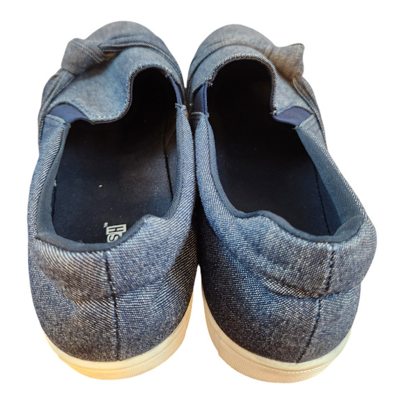 Brash womens sz 6 comfort shoes blue slip on with knot casual - Picture 8 of 12